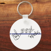 ASLロックキーチェーン キーホルダー (正面)