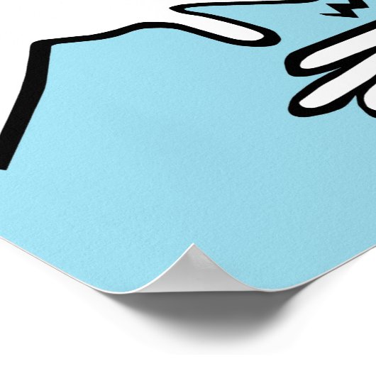 ASL勉強 ポスター (角)