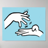 ASL勉強 ポスター (正面)