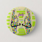 ASL家族 缶バッジ (正面)