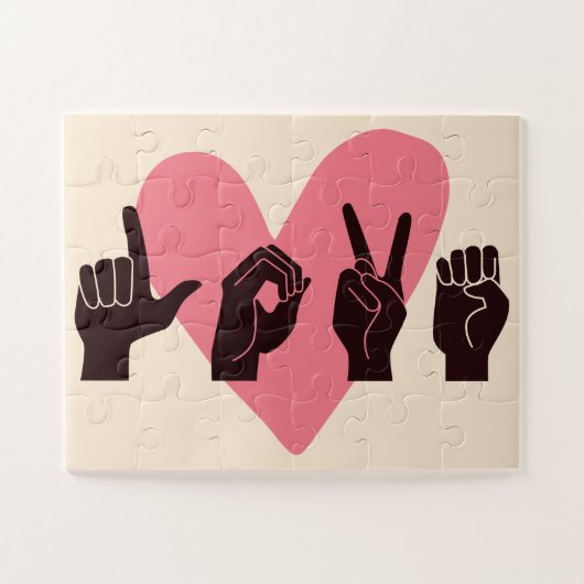 ASL愛IV – バレンタインデー ジグソーパズル (横)