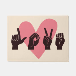 ASL愛IV – バレンタインデー ドアマット