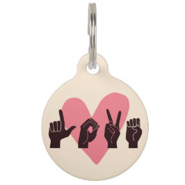 ASL愛IV – バレンタインデー ペット　ネームタグ