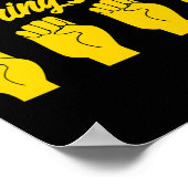 ASL手話でビールろう者を呼ぶ1 ポスター (角)