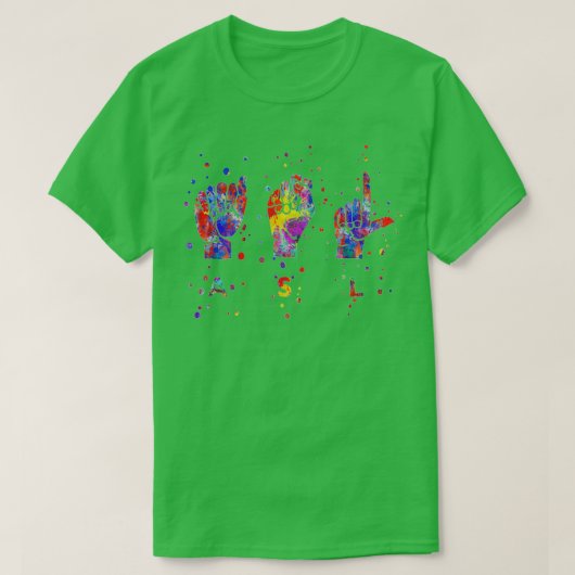 ASL手話2 Tシャツ (デザイン正面)