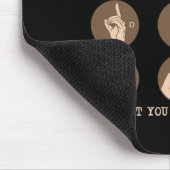 ASL標識言語を理解していない部分 マウスパッド (コーナー)