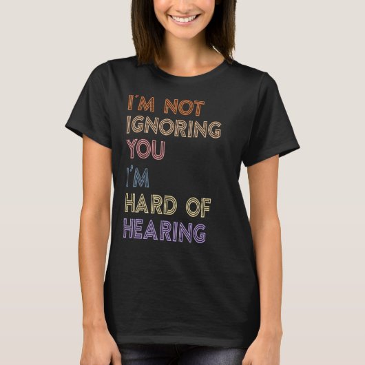 ASL標識言語聴覚障害認識度Rの懸命 Tシャツ (正面)