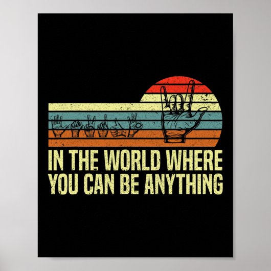 ASL認識度ろうsigになる世界で ポスター (正面)