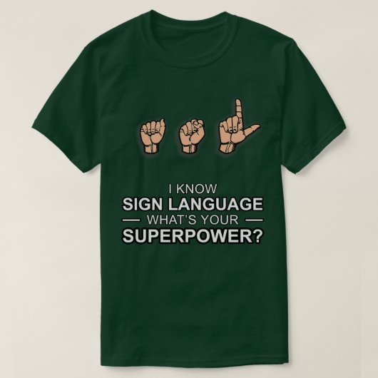 ASL超大国 Tシャツ (デザイン正面)