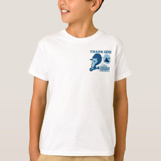 ASL金曜日デザイン - 神よ、今日はやっと金曜日! Tシャツ