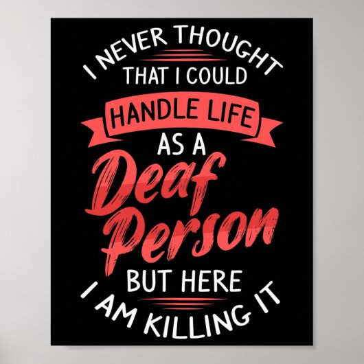 Asl難聴ろう者認識度および手話 ポスター (正面)