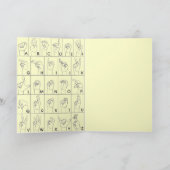 ASL アメリカ手話 A to Z カード (内部)