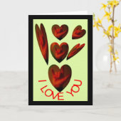 ASL ハートが伝える 愛してる カード (黄色い花)