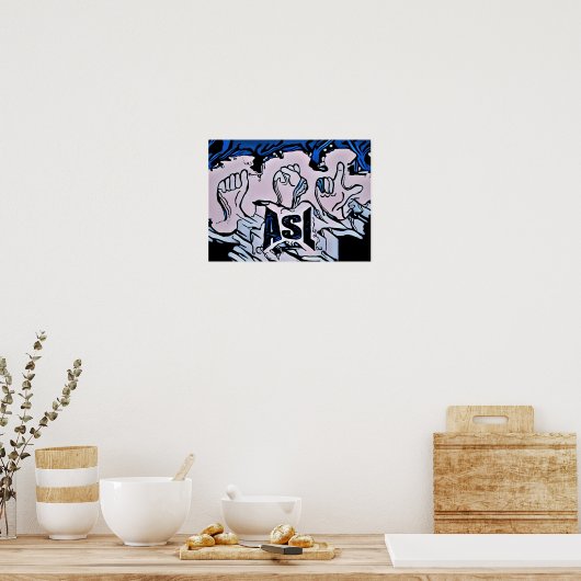 ASL ポスター (キッチン)
