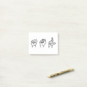 ASL ポストイット (デスク上)