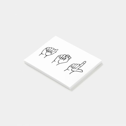 ASL ポストイット (アングル)