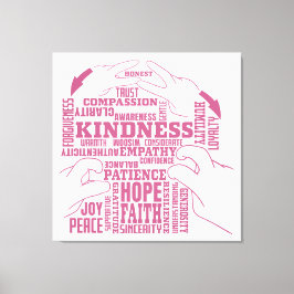 ASL – 内部美しい – ろう文化"Vee Vee"デザイン キャンバスプリント