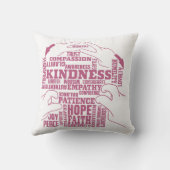 ASL – 内部美しい – ろう文化"Vee Vee"デザイン クッション (裏面)