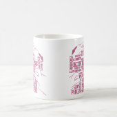 ASL – 内部美しい – ろう文化"Vee Vee"デザイン コーヒーマグカップ (中央)