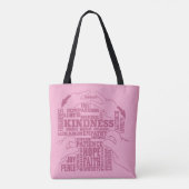 ASL – 内部美しい – ろう文化"Vee Vee"デザイン トートバッグ (裏面)