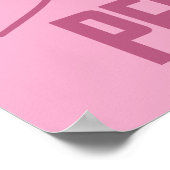 ASL – 内部美しい – ろう文化"Vee Vee"デザイン ポスター (角)