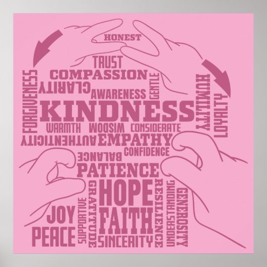 ASL – 内部美しい – ろう文化"Vee Vee"デザイン ポスター (正面)