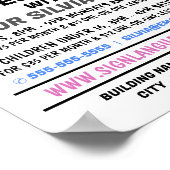 ASL，愛のジェスチャー，手話コースアドルト ポスター (角)