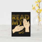 ASL 手のジェスチャー 聴覚障害者 聴力損失の意識向上 12 カード (黄色い花)