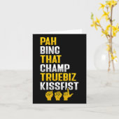 ASL 手のジェスチャー 聴覚障害 聴力損失の認識 8 カード (黄色い花)