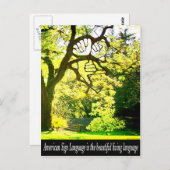 ASL – 手形の枝 ポストカード (正面/裏面)