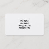 ASL、手話ビジネスカード 名刺 (裏面)