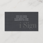 ASL、手話、翻訳者、名刺 名刺 (裏面)