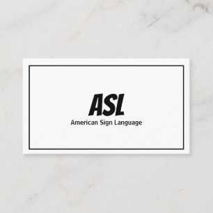 ASL,手話,翻訳者,名刺 名刺