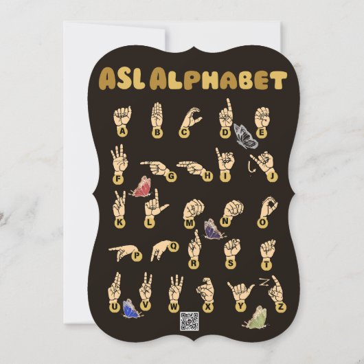 ASL「本当にありがとう」 サンキューカード (裏面)