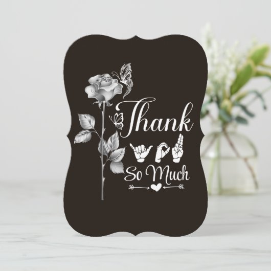 ASL「本当にありがとう」 サンキューカード (スタンド正面)