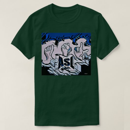 ASL 10 Tシャツ (デザイン正面)