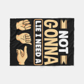 Asl Alphabet American Sing Language Asl Teacher I  フリースブランケット (正面(横))