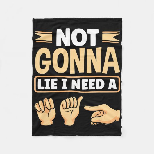 Asl Alphabet American Sing Language Asl Teacher I  フリースブランケット (正面)