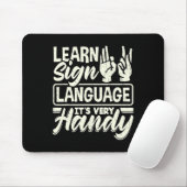 Asl Alphabet Teacher American Sing Language Its Ve マウスパッド (マウス)