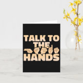 Asl American手話 カード (黄色い花)