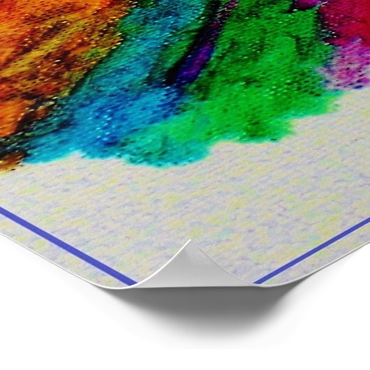 ASL American Sign Language私は貴方をもっと愛している ポスター (角)