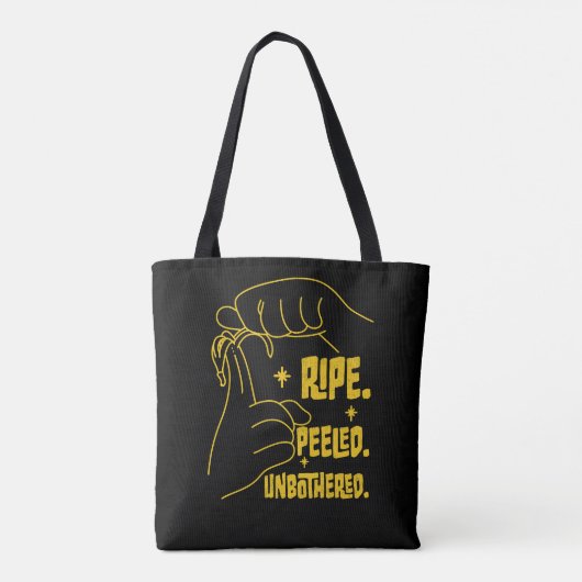 ASL Banana Design - Ripe, Peeled, Unbothered   トートバッグ (裏面)