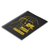 ASL Banana Design - Ripe, Peeled, Unbothered ノートブック (左側)