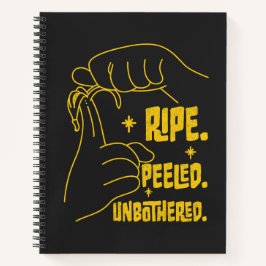 ASL Banana Design - Ripe, Peeled, Unbothered   ノートブック