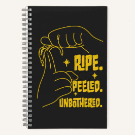 ASL Banana Design - Ripe, Peeled, Unbothered   ノートブック