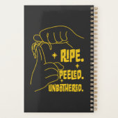ASL Banana Design - Ripe, Peeled, Unbothered   プランナー手帳 (裏面)