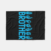 Asl Brother American Sign Language Looer認識度 フリースブランケット (正面(横))