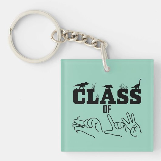 ASL - Class of 2026 – 卒業ASLデザインT-Shir キーホルダー (正面)