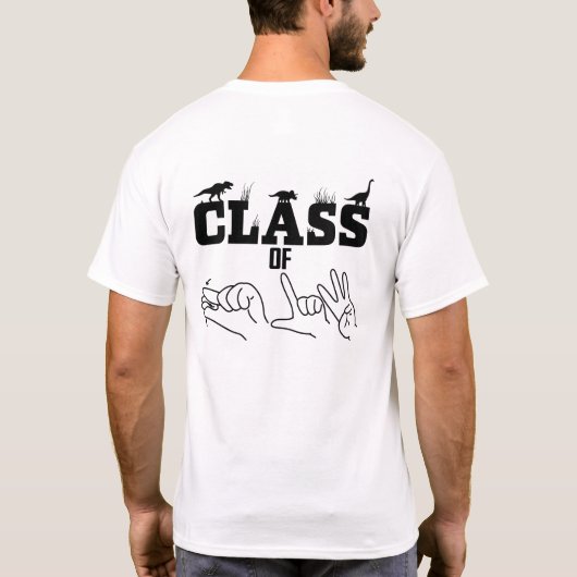 ASL - Class of 2026 – 卒業ASLデザインT-Shir Tシャツ (裏面)