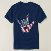ASL Class Sign Language Rocks Senior Graduation pr Tシャツ (デザイン正面)